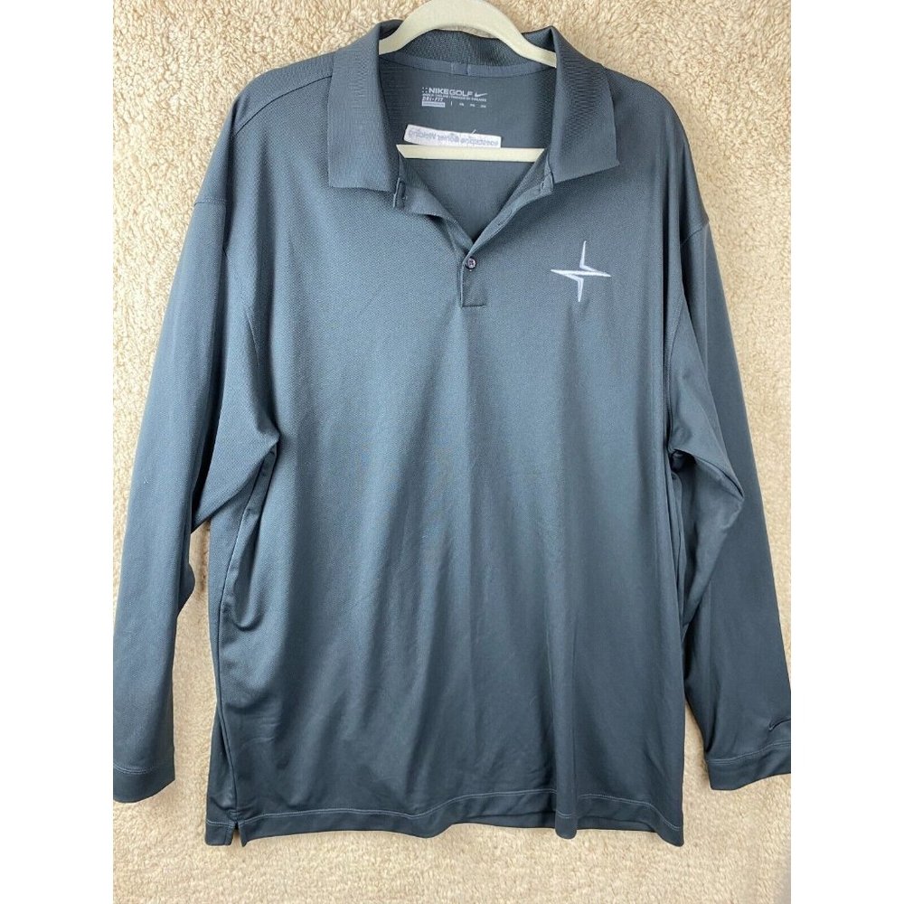 Voestalpine Bohler Welding Men Sz XXL  Nike Long Sleeve Polo Gray